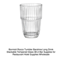 Verre à long drink Barshine 38 cl H 12 cm Ø 8,3 cm en verre trempé Bormioli Rocco