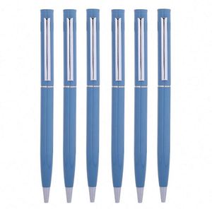 Stylo bille métallique populaire, corps sportif, pointe 1,0 mm, multicolore, logo OEM personnalisé pour promotions publicitaires d'hôtels et d'entreprises - Product Image 1