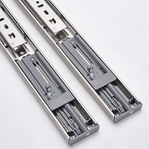 Ray trượt ngăn kéo inox 10-22 <span class=keywords><strong>inch</strong></span>, đóng êm, giảm chấn, đóng im lặng, ba đoạn, phụ kiện nội thất - Product Image 2