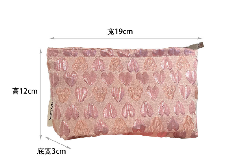 petit sac carrécoeur rose