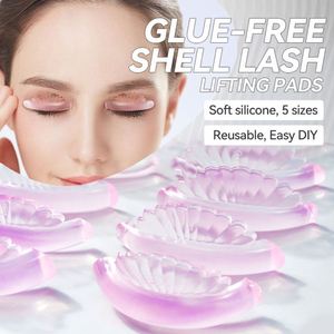 Almohadillas de silicona reutilizables para lifting de pestañas coreano sin pegamento, varillas de gelatina súper suaves con control de viscosidad, almohadillas suavizantes para pestañas 6.3x6.5cm - Product Image 1