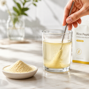 Poudre de collagène de riz en gros, extrait végétal, riche en protéines, qualité alimentaire, soluble dans <span class=keywords><strong>l</strong></span>'eau pour complément nutritionnel et boisson - Product Image 5