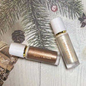 2025 marca propia, resaltador líquido con purpurina personalizado, diamante, cara, cuerpo, maquillaje Mineral, aceite resaltador libre de crueldad, Etiqueta Privada - Product Image 5