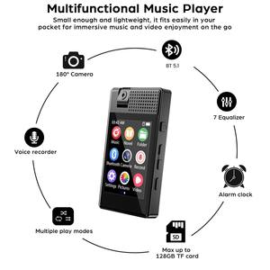 2.5" Full Touch Screen MP4 Player with Camera, Lossless Sound & Built-In <b>Speaker</b> for Students - Product Image 2