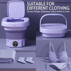 8L Capacity Portable Folding <b>Washing</b> <b>Machine</b> With 3 Modes Deep Cleaning for Underwear Portable <b>Washing</b> <b>Machine</b> Folding 8L <b>Mini</b> W - Product Image 5
