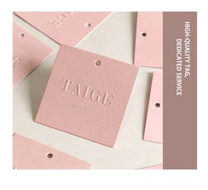 Etiquetas Colgantes Personalizadas al por Mayor de Alta Calidad, Impresión de Etiquetas en Relieve en Papel Especial - Product Image 3