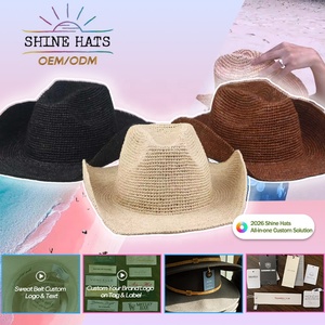 Chapeau de <span class=keywords><strong>paille</strong></span> en raphia brodé sur mesure de haute qualité Shinehats OEM 2026, modèle <span class=keywords><strong>Sombrero</strong></span> Paja Chapeaux <span class=keywords><strong>Paille</strong></span> Crochet, fait main avec couronne en relief - Product Image 6