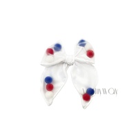 4 juillet Shaker cheveux arc blanc étoile rouge bandes imprimer amérique drapeau pince à cheveux enfants filles fête de l'indépendance accessoires