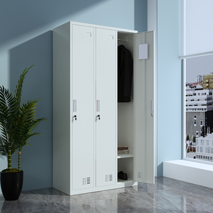 Armoire de classement métallique, casier de rangement en acier, armoire modulaire verrouillable avec serrure à clé pour la maison, le bureau, la chambre et la cuisine - Product Image 2