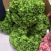 E-995 Groothandel Bruiloft Tafeldecoratie Bloemstukken Zijde Diep Groene Hortensia Bloemen