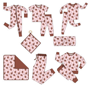 ชุดนอนเด็กอ่อนผ้าไผ่ ชุดนอนเด็กทารกผ้าไผ่ เสื้อผ้าเด็กแบบตะวันตก ชุดนอนเด็กวัยหัดเดินผ้าไผ่ ชุดรอมเปอร์เด็ก - Product Image 4