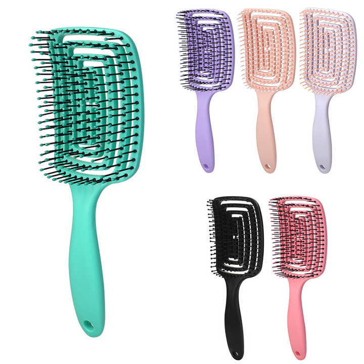 Heat Resistant Paddle Professional Cheap Anti Frizz Massage Wave Girls Anti Tangle Tangle Free