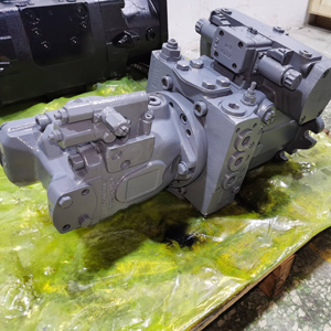 Bomba de pistones axiales de circuito cerrado Rexroth A4VG125EP4D1+A10VO63DRS_63R, bomba hidráulica variable de alta presión para sistemas de accionamiento - Product Image 1