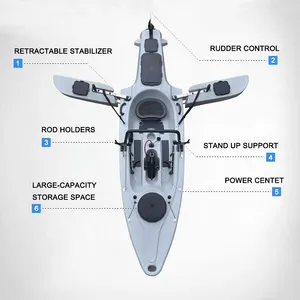 KinOcean-Kayak de pesca con Motor eléctrico, para Jet Ski, playa, 10 pies