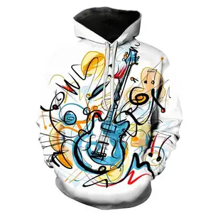 Hot Selling mens Pullover Hooded Sweatshirt 3D Print Graffiti Style Plus Size Sports Hoodies men's hoodies & sweatshirts