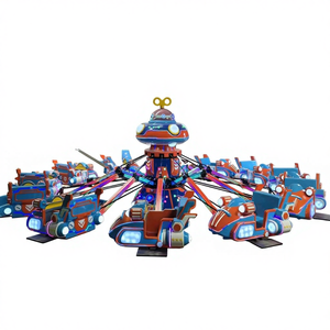 Equipo <span class=keywords><strong>de</strong></span> Diversión Eléctrico para Niños, Aeronave Autónoma, Rotación y Elevación, para Plazas y Parques al Aire Libre, Acero y Fibra <span class=keywords><strong>de</strong></span> Vidrio, 3+ Años - Product Image 1