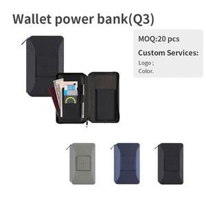 2025 New Purse Power Bank Portable Leather Smart Wallet Powerbank with Wireless Charger - Product Image 4