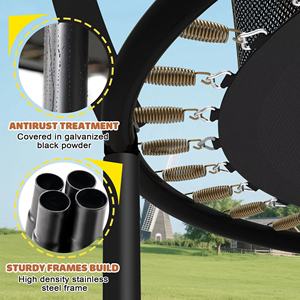 Trampoline pour enfants Zoshine 60 pouces avec filet de <span class=keywords><strong>sécurité</strong></span> Trampoline multifonctionnel pour améliorer la coordination des enfants à l'intérieur - Product Image 6