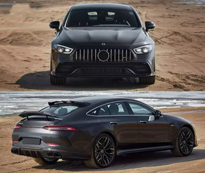 Nouveau kit carrosserie en fibre de carbone style LD pour Mercedes-Benz <span class=keywords><strong>AMG</strong></span> <span class=keywords><strong>GT</strong></span> (2017-2019) GT50/GT53/GT43 : Lame avant, jupes latérales, diffuseur arrière - Product Image 2