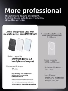 MagGo <span class=keywords><strong>Anker</strong></span> A1664 Power Bank Ultra Slim, Batería Magnética de 10000 mAh, <span class=keywords><strong>Cargador</strong></span> Portátil Mini de 15 W para iPhone y Samsung - Product Image 6
