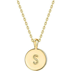 Collar con Letras del Alfabeto, 26 Letras, Incrustaciones de Circonita Cúbica, Colgante de Oro de 18K, Acero Inoxidable, Venta al Por Mayor, Joyería Personalizada - Product Image 2