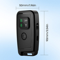 Répulsif à ultrasons portable pour chiens, rechargeable par USB, en plastique, dispositif anti-aboiement avec lumière LED