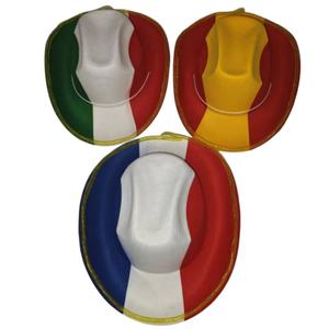 Sombrero de Vaquero LED con Diseño de Bandera Personalizado para Carnaval, Eventos Deportivos y Festivales - Product Image 1