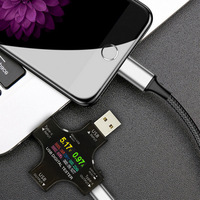 Type C Usb Cable Tester USB Multimeter,Voltage Current Voltmeter Amp Volt Ammeter Detector USB Power Meter Charger Indicator