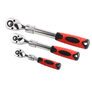 72 răng nối dài thép cờ lê thiết lập mềm grip xử lý thép carbon Ratchet Công cụ xe ô tô OEM Hỗ trợ 17mm Kích thước Chrome hộp - Product Image 6