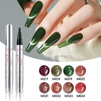 Stylo de vernis gel magnétique KUDAN effet œil de chat UV pour nail art, 8 couleurs, vente en gros, OEM, ODM, certifié CPNP ISO22716