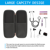 2023 nouveau personnalisé Portable anti-poussière Durable antichoc Eva stéthoscope étui de transport dur Littmann infirmière accessoires avec fermeture éclair
