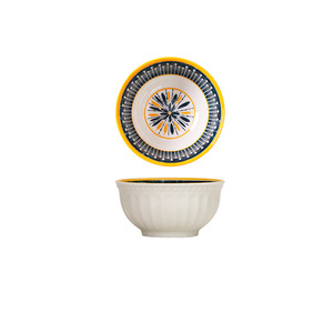 Ciotola per riso in ceramica da 4,5 pollici con design <span class=keywords><strong>a</strong></span> rilievo in stile scandinavo, una ciotola creativa e unica per uso domestico. - Product Image 5