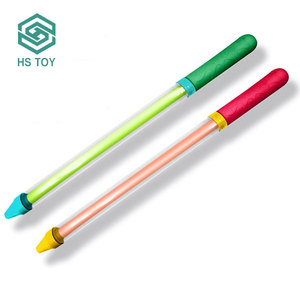 HS nuova versione a lungo raggio 40 CM spiaggia plastica doppio tubo cannone ad acqua giocattolo pistola a sfera gioco Tiktok mi ha fatto acquistare <span class=keywords><strong>con</strong></span> 2 colori - Product Image 4