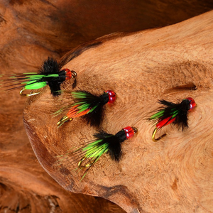 Leurre artificiel souple Micro-Steel Head Bead pour moucherons zébrés, idéal pour la pêche à la perche et à la truite en rivière (jigging) - Product Image 1