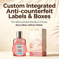 Boîte d'emballage en papier artistique recyclable personnalisée avec code QR intégré anti-contrefaçon, cosmétique, usine certifiée ISO