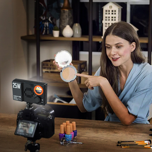 Kit d'éclairage professionnel magnétique K25 <span class=keywords><strong>RGB</strong></span> 25W pour streaming en direct, panneau USB Soft Box pour diffusion en ligne - Product Image 3