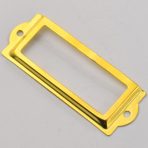 Retro Iron Label <b>Frame</b> Rectangle 83x30mm Durable Handle For Gift Box Business Card Name Card <b>Frame</b> Antique Bronze Red Bronze - Product Image 4