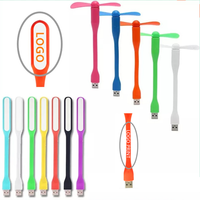 Gadget USB promotionnel d'été créatif Ventilateur USB flexible Mini ventilateur portable et lampe LED USB