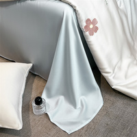 Parures de draps et taies d'oreiller d'été rafraîchissantes, imprimées et brodées, 100% Polyester, personnalisables, légères et respirantes, pour lits profonds