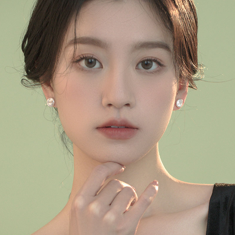 pearl flat baroque for earring for stud