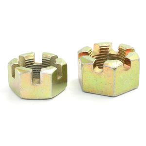 Tuerca almenada al por mayor, M14 <span class=keywords><strong>DIN</strong></span> <span class=keywords><strong>935</strong></span> / ISO 7035, Tuercas de Castillo ranuradas métricas, tuercas hexagonales de rosca de paso fino al por mayor - Product Image 5