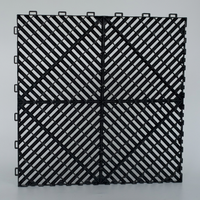 Baldosas Patentadas Tridimensionales 3D de 400*400*18mm, Antideslizantes, de PVC, Encajables, para Piso de Garaje, Modernas, para Exteriores