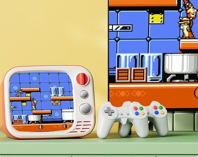 Factory Price TV Shape Game Console H7 Mini Handheld Video Game Console 3.5-Inch HD Screen 740 Games Double Player