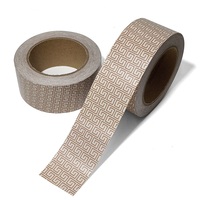 Ruban adhésif kraft biodégradable écologique personnalisable avec logo imprimé, ruban gommé inscriptible pour emballage