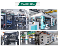 Ci 6 couleur papier PE Ldpet boîte tasse sac faisant PP tissé sac Flexo emballage Flexible machine d'impression presse