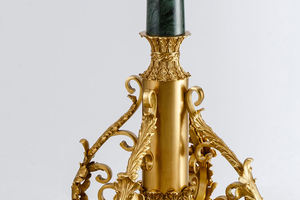 Offre Spéciale top français magnifique cristal cuivre royal luxe led fayer palm trois <span class=keywords><strong>lampadaire</strong></span> pour hôtel hall salon maison hall - Product Image 6