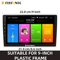 Amprime — autoradio 9 ", écran tactile 9", universel, lecteur MP5, avec caméra de recul, télécommande, vidéo, pour voiture