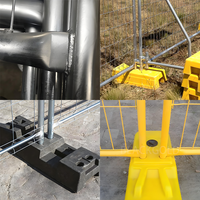 Panneau de clôture temporaire pour chantier extérieur, norme australienne, 6 pieds x 10 pieds, amovible