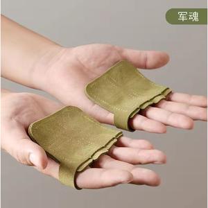 Ztc478 ถุงมือหนังแบบครึ่งนิ้วสำหรับยกน้ำหนัก ฟิตเนส รองรับการจับยึด ใช้ได้ทั้งชายและหญิง ทนทานต่อการสึกหรอ ดีไซน์กันลื่น - Product Image 3