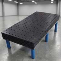 Plateforme de soudage 3D robuste en acier nitrué trempé pour l'ingénierie aérospatiale et les travaux de précision